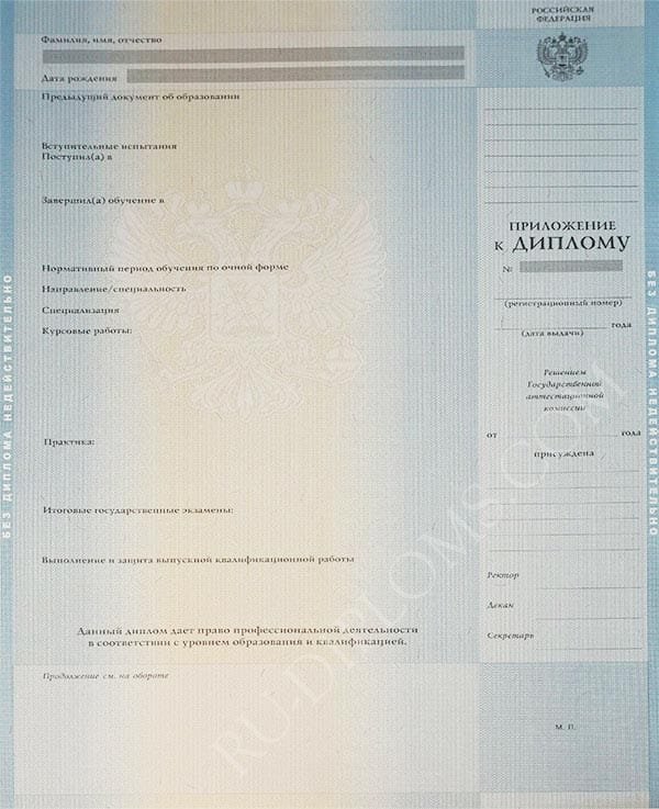 Диплом магистра 2010-2013 год 